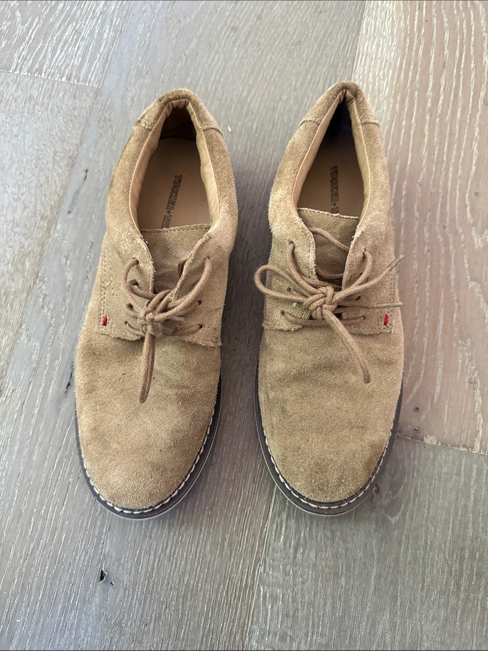 Tucker + Tate Boys' Tan Suede Lace-Up Dress Shoes